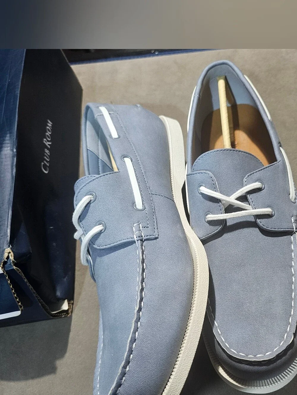 Club Room Elliot Men's Light Blue Shoes Size 11.5M New